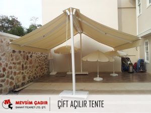 Çift Açılır Tente
